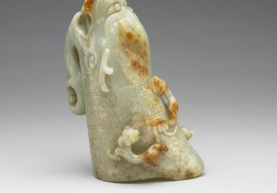 图片[3]-Jade gong vessel with chi tiger relief, 17th century, Ming to Qing dynasty-China Archive